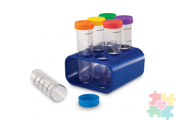 Развивающая игрушка "Моя первая лаборатория. Колбы с подставкой" (6 элементов)