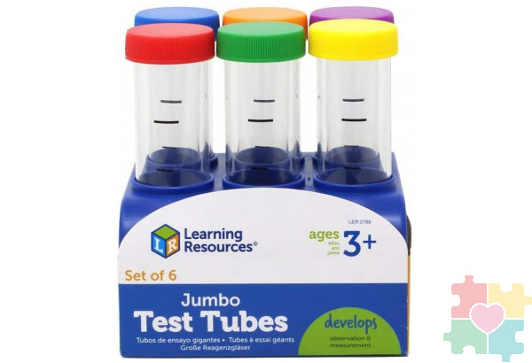 Развивающая игрушка "Моя первая лаборатория. Колбы с подставкой" (6 элементов)