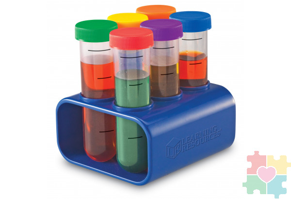 Развивающая игрушка "Моя первая лаборатория. Колбы с подставкой" (6 элементов)