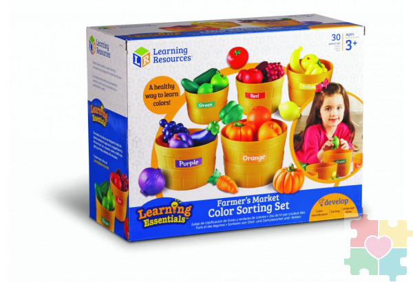 Развивающая игрушка «Овощи и фрукты. Большая сортировка» (30 элементов)