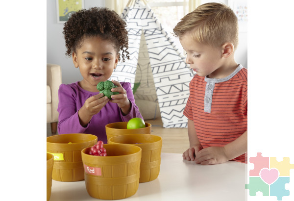 Развивающая игрушка «Овощи и фрукты. Большая сортировка» (30 элементов)