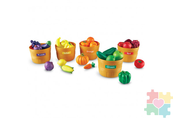 Развивающая игрушка «Овощи и фрукты. Большая сортировка» (30 элементов)