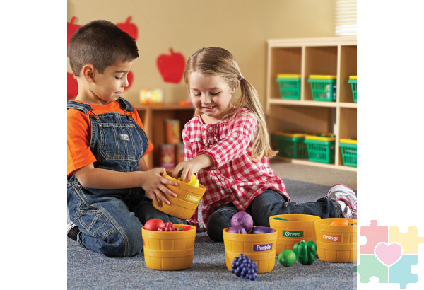 Развивающая игрушка «Овощи и фрукты. Большая сортировка» (30 элементов)