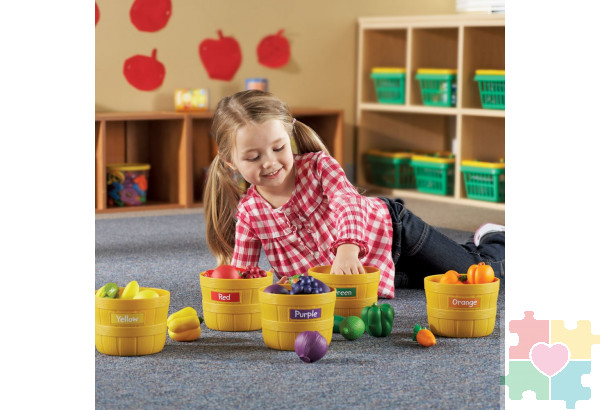 Развивающая игрушка «Овощи и фрукты. Большая сортировка» (30 элементов)