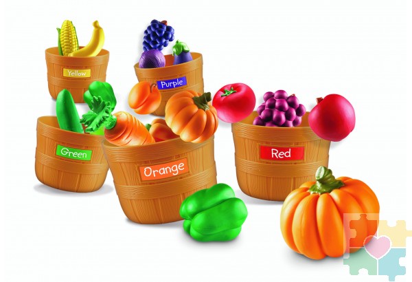 Развивающая игрушка «Овощи и фрукты. Большая сортировка» (30 элементов)