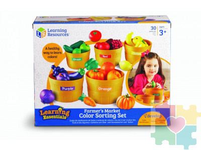 Развивающая игрушка «Овощи и фрукты. Большая сортировка» (30 элементов)