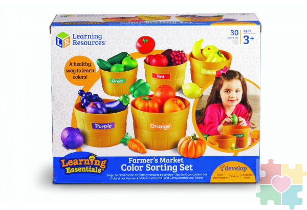 Развивающая игрушка «Овощи и фрукты. Большая сортировка» (30 элементов)