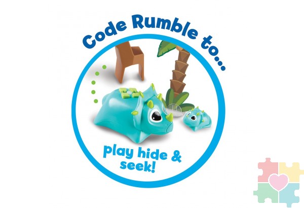 Развивающая игрушка  "РобоЗавр. Рамбл и Бамбл. Основы программирования"  (23 элемента)