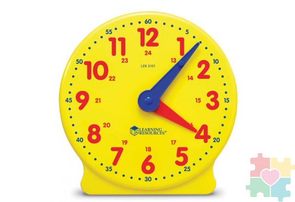 Развивающая игрушка "Учимся определять время. Игрушечные часы"  (малые, 1 элемент)