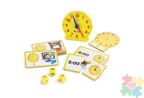 Развивающая игрушка "Учимся определять время"  (41 элемент)