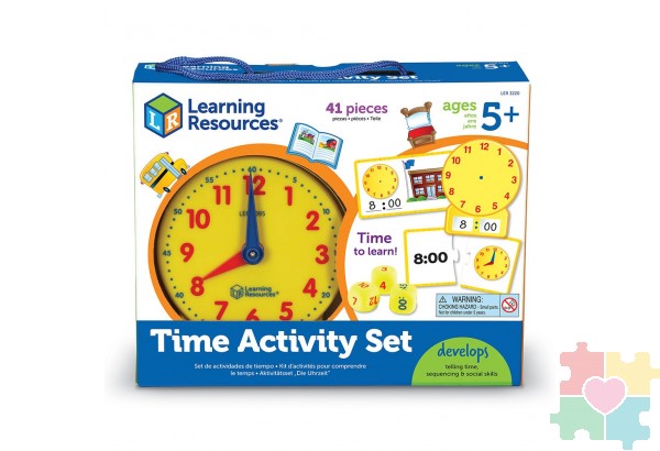 Развивающая игрушка "Учимся определять время"  (41 элемент)
