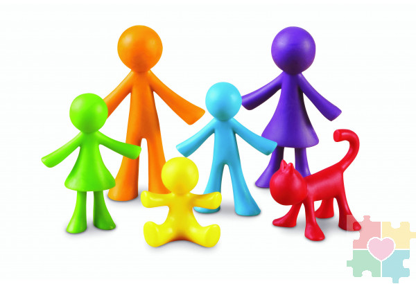 Развивающая игрушка "Фигурки Моя семья" (72 элемента)