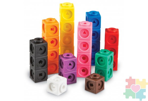 "Соединяющиеся кубики.Математические связи"  (100 элементов)