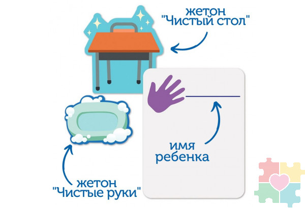 Настенный модуль "Чистые руки"  (97 элементов)