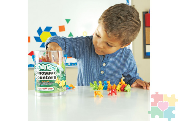 Развивающая игрушка "Фигурки Динозавров"  (72 элемента)