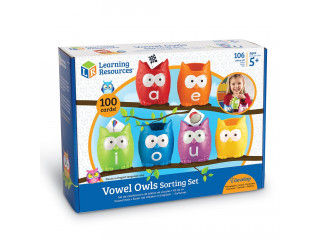 Развивающая игрушка "Совы. Гласные буквы" (106 элементов)