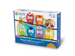 Развивающая игрушка "Совы. Гласные буквы" (106 элементов)