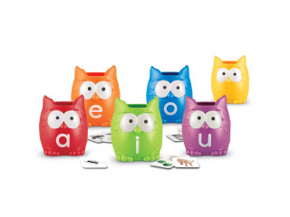 Развивающая игрушка "Совы. Гласные буквы" (106 элементов)