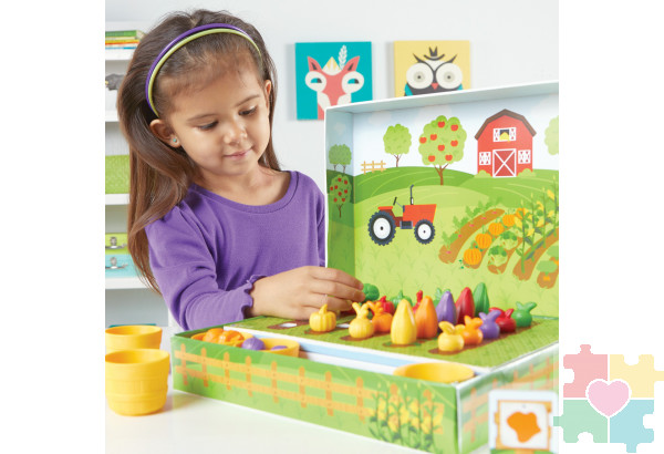 Развивающая игрушка "Выращиваем овощи"  (46 элементов)