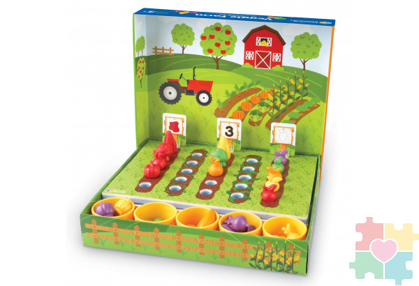 Развивающая игрушка "Выращиваем овощи"  (46 элементов)