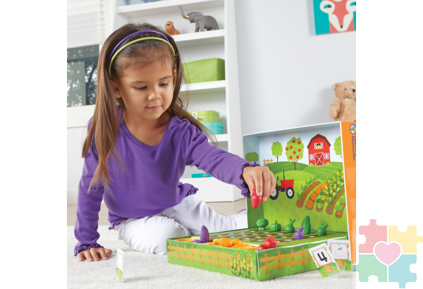 Развивающая игрушка "Выращиваем овощи"  (46 элементов)