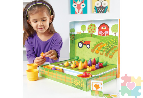 Развивающая игрушка "Выращиваем овощи"  (46 элементов)