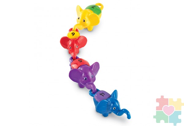 Развивающая игрушка «Разноцветные слоны» (серия Snap-N-Learn, 10 элементов)