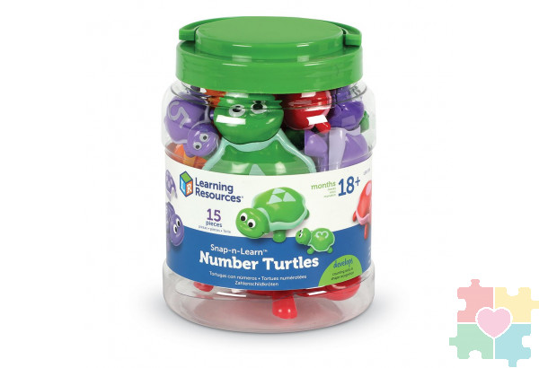 Развивающая игрушка  "Забавные черепашки" (серия Snap-N-Learn, 15 элементов)