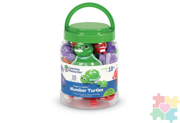 Развивающая игрушка  "Забавные черепашки" (серия Snap-N-Learn, 15 элементов)