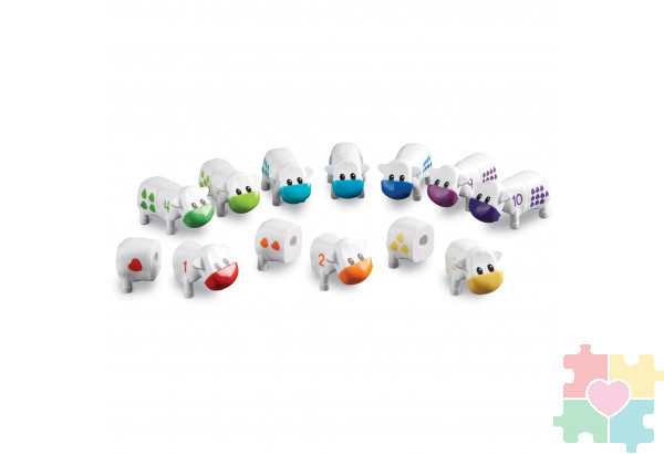 Развивающая игрушка  "Телята. Веселый счет" (серия Snap-N-Learn, 20 элементов)