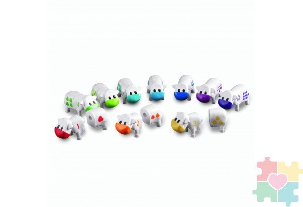 Развивающая игрушка  "Телята. Веселый счет" (серия Snap-N-Learn, 20 элементов)