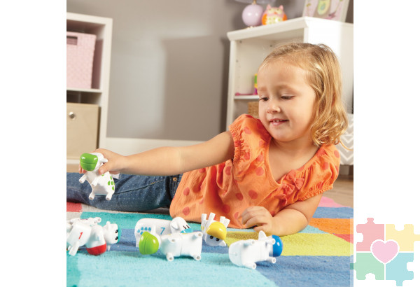 Развивающая игрушка  "Телята. Веселый счет" (серия Snap-N-Learn, 20 элементов)