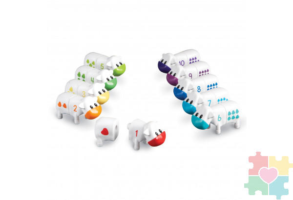 Развивающая игрушка  "Телята. Веселый счет" (серия Snap-N-Learn, 20 элементов)