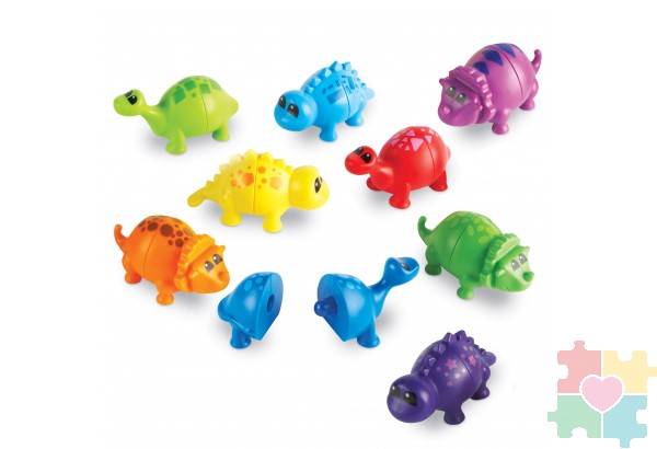 Развивающая игрушка "Собери динозавриков" (серия Snap-N-Learn, 18 элементов)