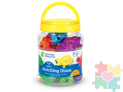 Развивающая игрушка "Собери динозавриков" (серия Snap-N-Learn, 18 элементов)