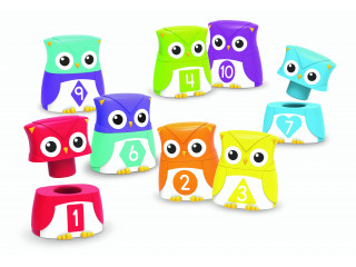 Развивающая игрушка  "Цветные совы" (серия Snap-N-Learn, 20 элементов)