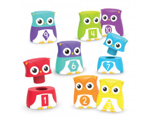 Развивающая игрушка  "Цветные совы" (серия Snap-N-Learn, 20 элементов)