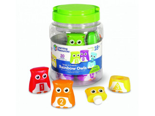 Развивающая игрушка  "Цветные совы" (серия Snap-N-Learn, 20 элементов)