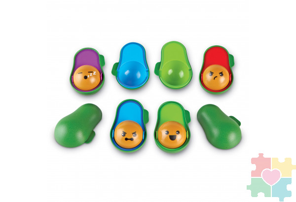 Развивающая игрушка "Эмоции с авокадо"  (9 элементов)