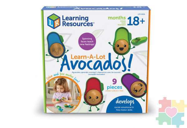 Развивающая игрушка "Эмоции с авокадо"  (9 элементов)