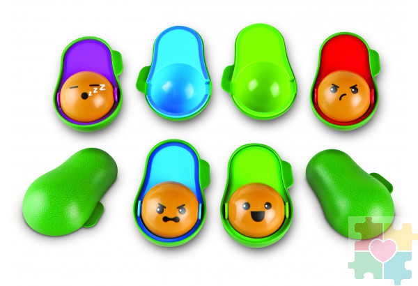 Развивающая игрушка "Эмоции с авокадо"  (9 элементов)