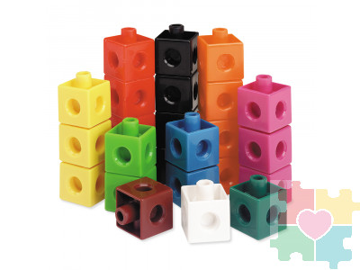 Соединяющиеся кубики (100 элементов)