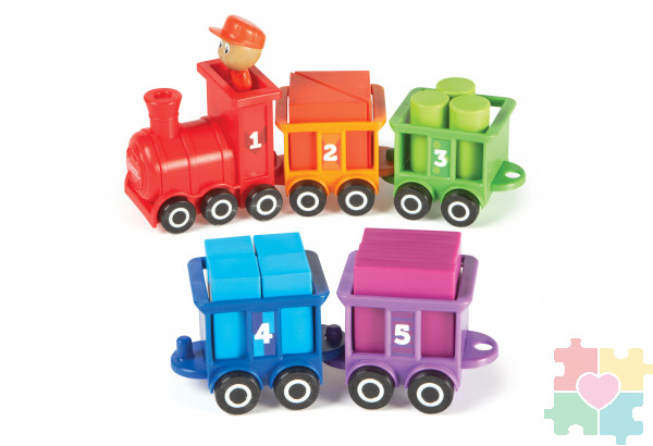 паровозик «Чух Чух. Считай и сортируй» (21 элемент)
