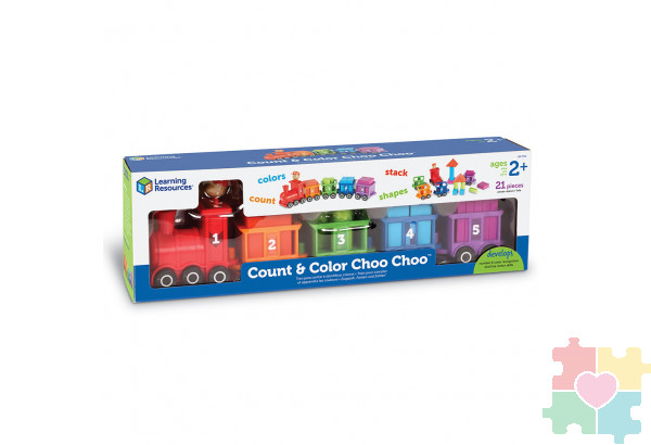 паровозик «Чух Чух. Считай и сортируй» (21 элемент)