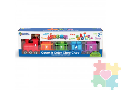 паровозик «Чух Чух. Считай и сортируй» (21 элемент)