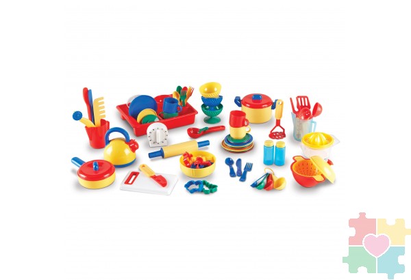 Развивающая игрушка посуда "Делюкс"  (серия Pretend & Play, 76 элементов)