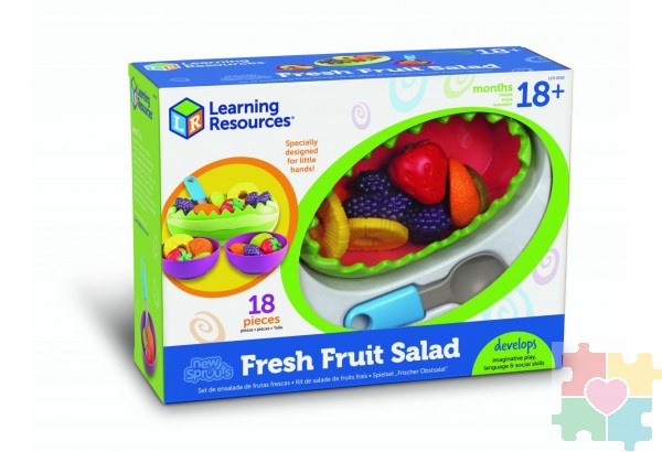 Развивающая игрушка Мы растем "Фруктовый салат" (серия New Sprouts, 18 элементов)