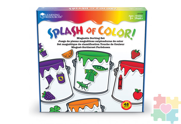 Развивающая игрушка для сортировки "Цветные брызги" (48 элементов)