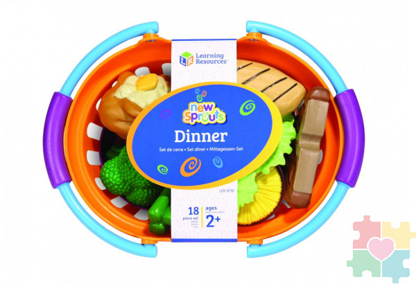 Развивающая игрушка Мы растем "Полезный Ужин"  (серия New Sprouts, 18 элементов)