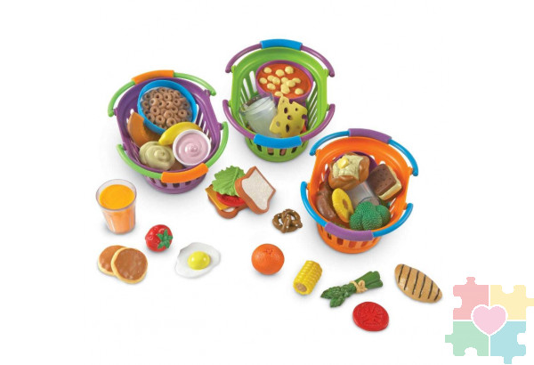 Развивающая игрушка Мы растем "Сытный завтрак, Вкусный обед, Полезный ужин"  (серия New Sprouts, комплект для группы, 52 элементов)